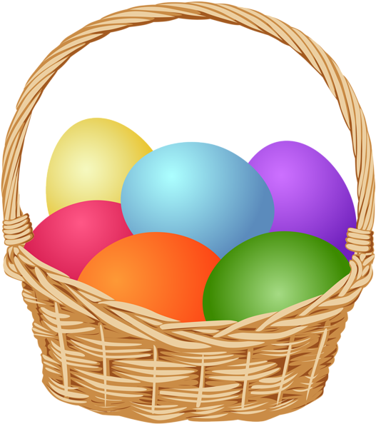 Png Transparent Easter Basket Clipart Free - Apples In A Basket (532x600), Png Download