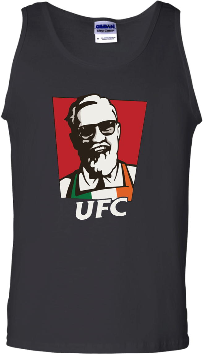Conor Mcgregor Kfc Conor Mcgregor Ufc T Shirt, Tank, - T Shirt Rock Lee Clipart (1155x1155), Png Download