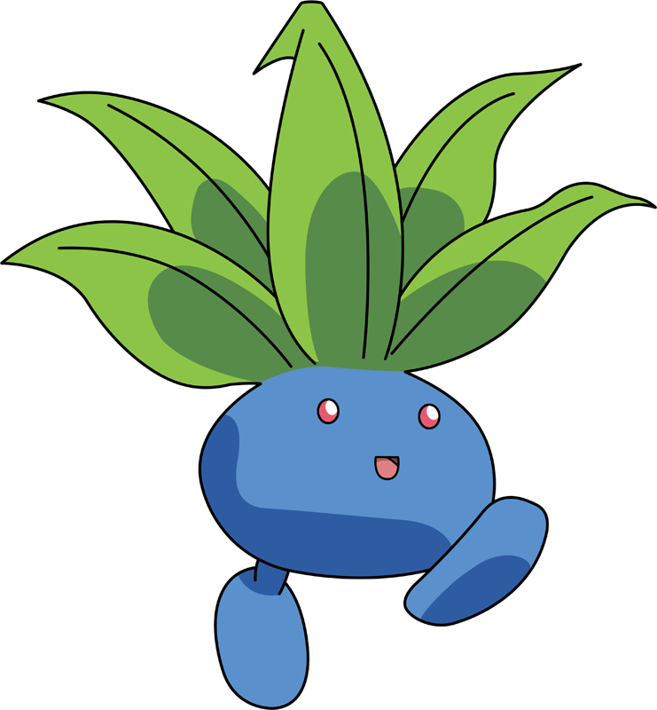 Pokemon Oddish Is A Fictional Character Of Humans - Oddish Pokemon Clipart (741x800), Png Download