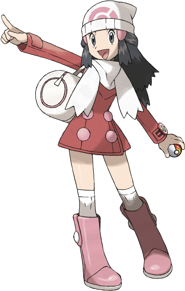 Pokemon Trainer Dawn Clipart (610x960), Png Download