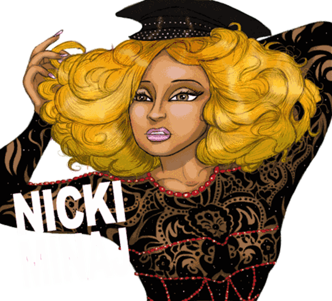 Nicki Minaj Clipart Minaj Cartoon - Illustration - Png Download (662x600), Png Download