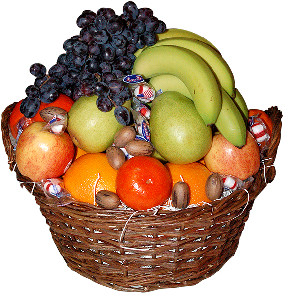 Fruit Basket Png Clipart (600x626), Png Download