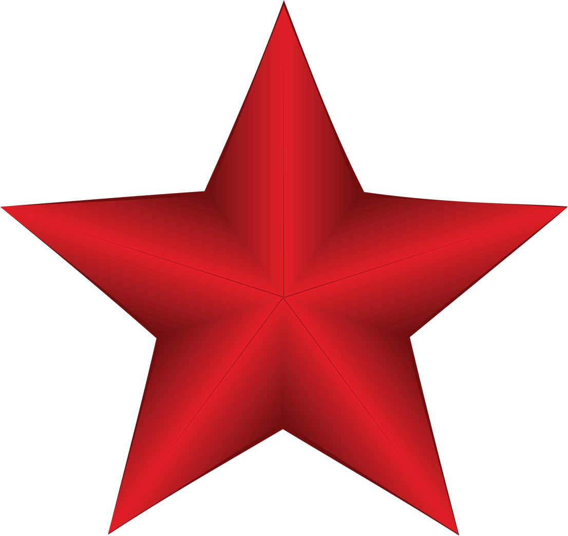 Red Star Png - Red Star Transparent Background Clipart (1106x1044), Png Download