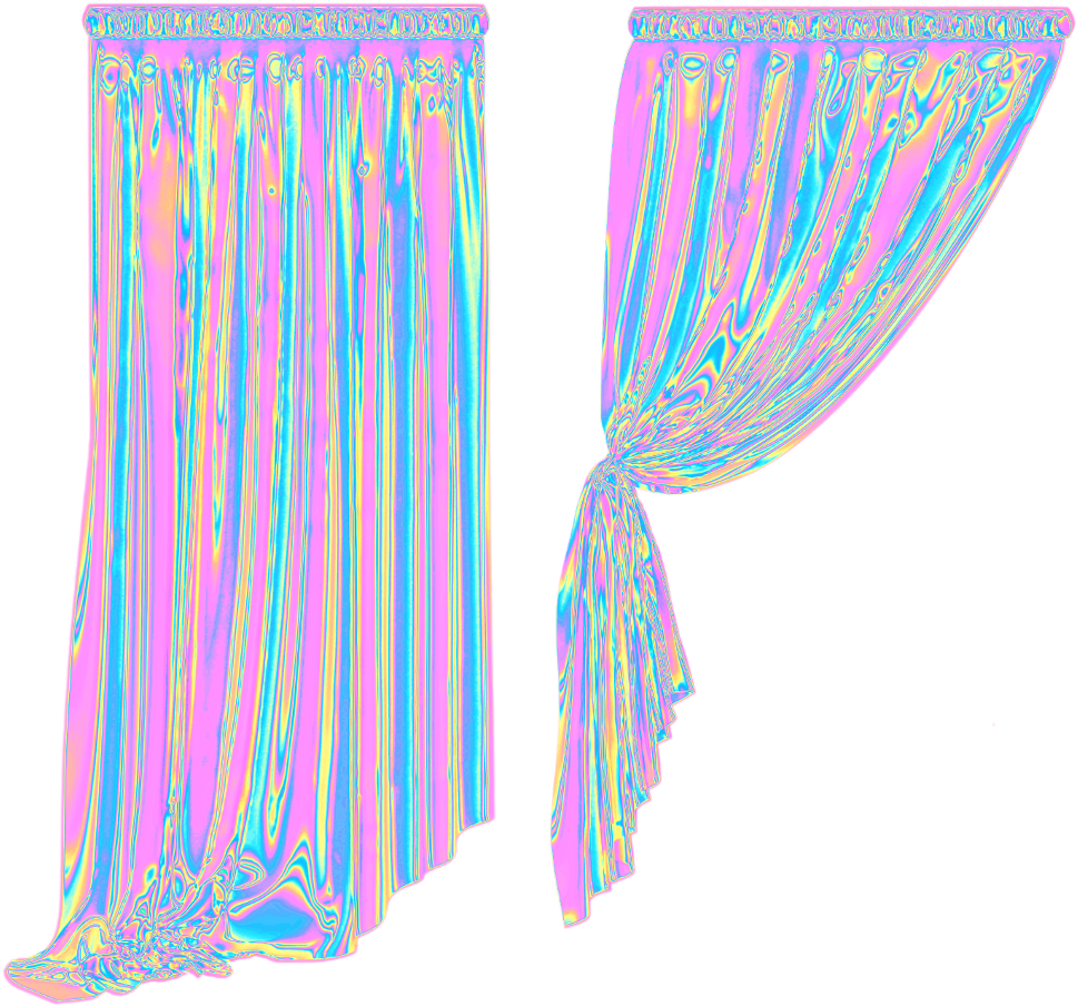 Sheer Curtains Colorful Holo Holographic Freetoedit - Pattern Clipart (1024x1024), Png Download