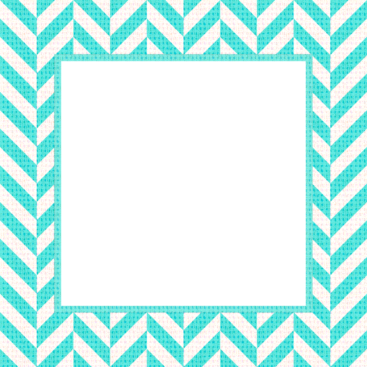 Blue Border Png Transparent - Chevron Frame Clipart (1200x1200), Png Download