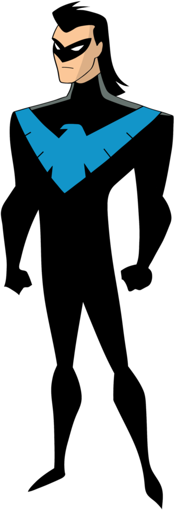 Nightwing Clipart Original - New Batman Adventures Nightwing - Png Download (703x1136), Png Download