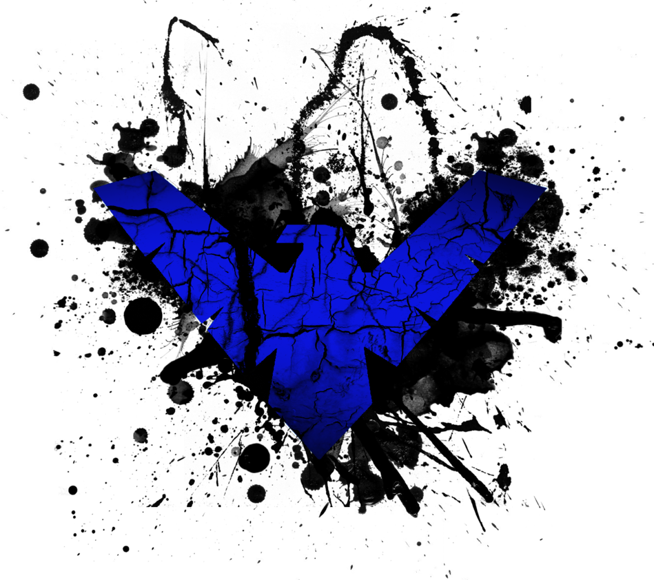 Nightwing - - Nightwing Blue Symbol Clipart (949x842), Png Download
