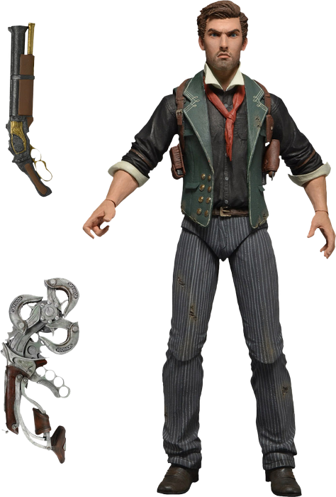 Details About Bioshock Infinite - Bioshock Infinite Booker Dewitt Figure Clipart (474x700), Png Download
