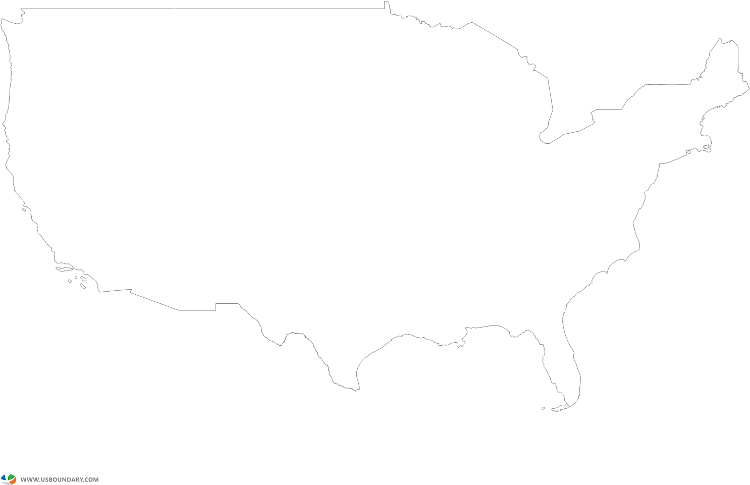 State Map Blank Vishawa Communications And Usa Drawing Clipart