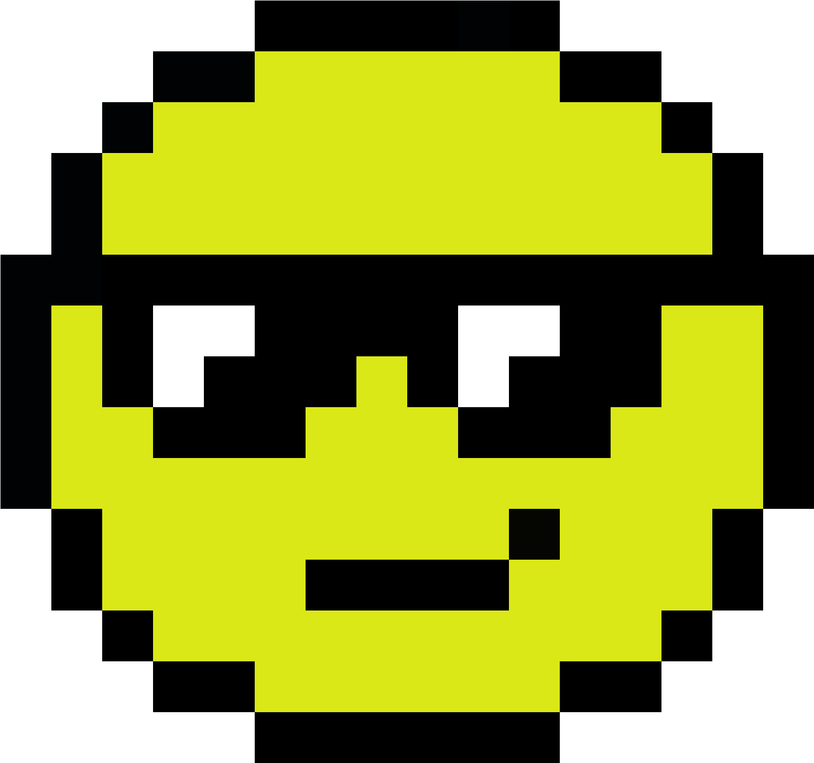 My Emoji Face - Pixel Art Emoji Clipart (2400x2000), Png Download