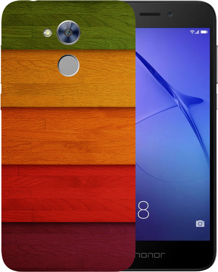 Multi Colour Strips Printed Case Cover For Honor Holly4 - Wood Clipart (1000x1000), Png Download