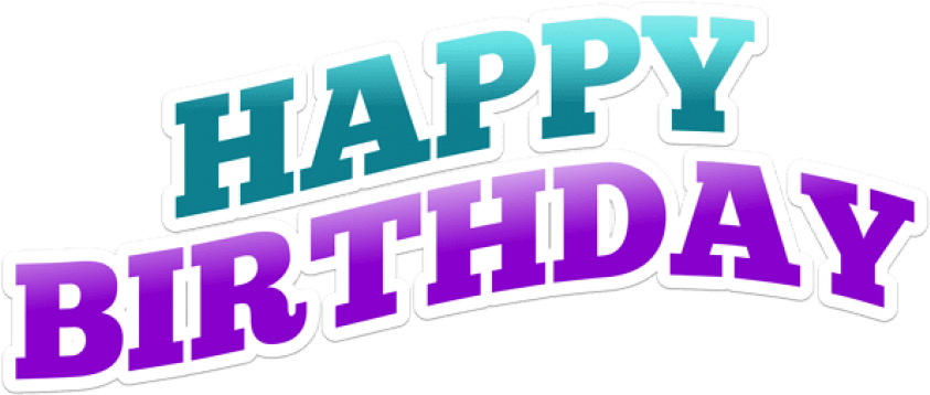 Free Png Download Happy Birthday Png Text Png Images - Happy Birthday Png Text Clipart (850x372), Png Download