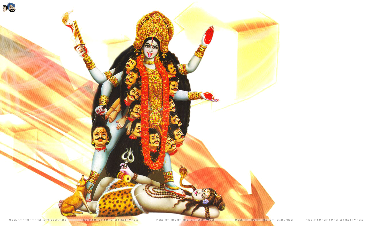 Kali Mata Png Transparent Image - Maa Kali Hd Png Clipart (1280x800), Png Download