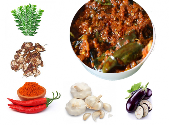 Brinjal Pickle - Garlic Clipart (550x650), Png Download