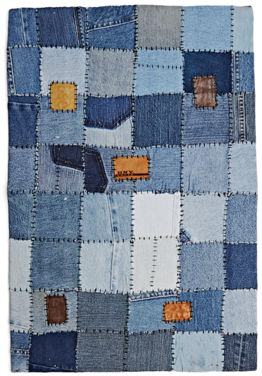 India Flag Denim Patchwork Rug - Patchwork Clipart (600x600), Png Download