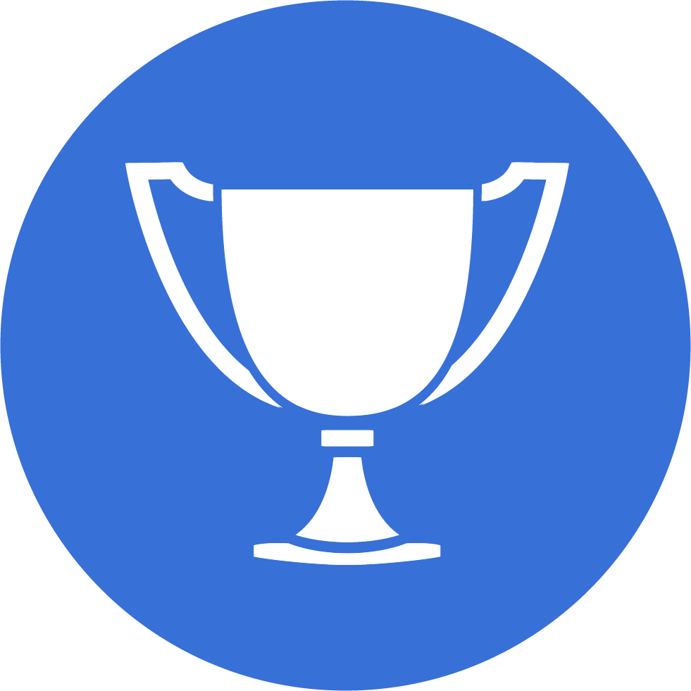 Sports - Achievement Icon Png Blue Clipart (981x981), Png Download