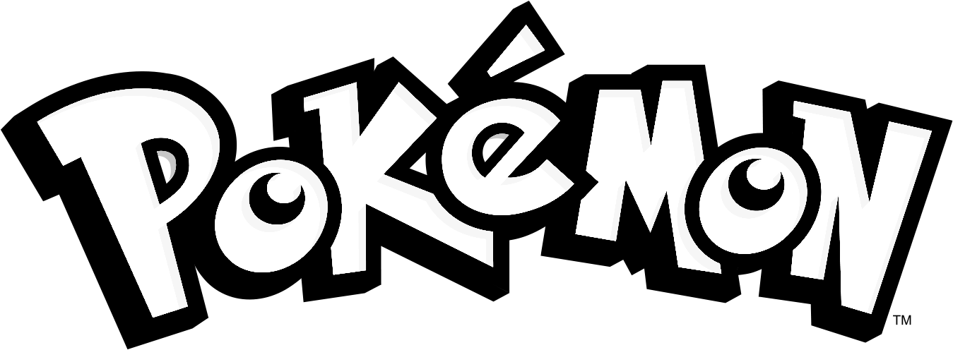 Pokemon Logo Black Transparent - Pokemon Logo Png Clipart (1600x1200), Png Download