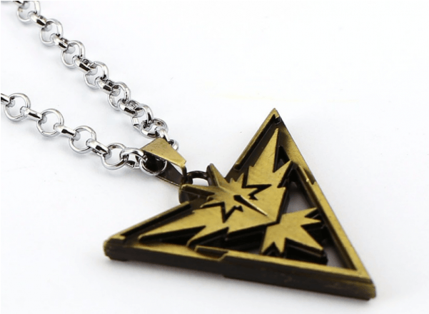 Colar Pokemon Go Team Instinct - Locket Clipart (600x600), Png Download