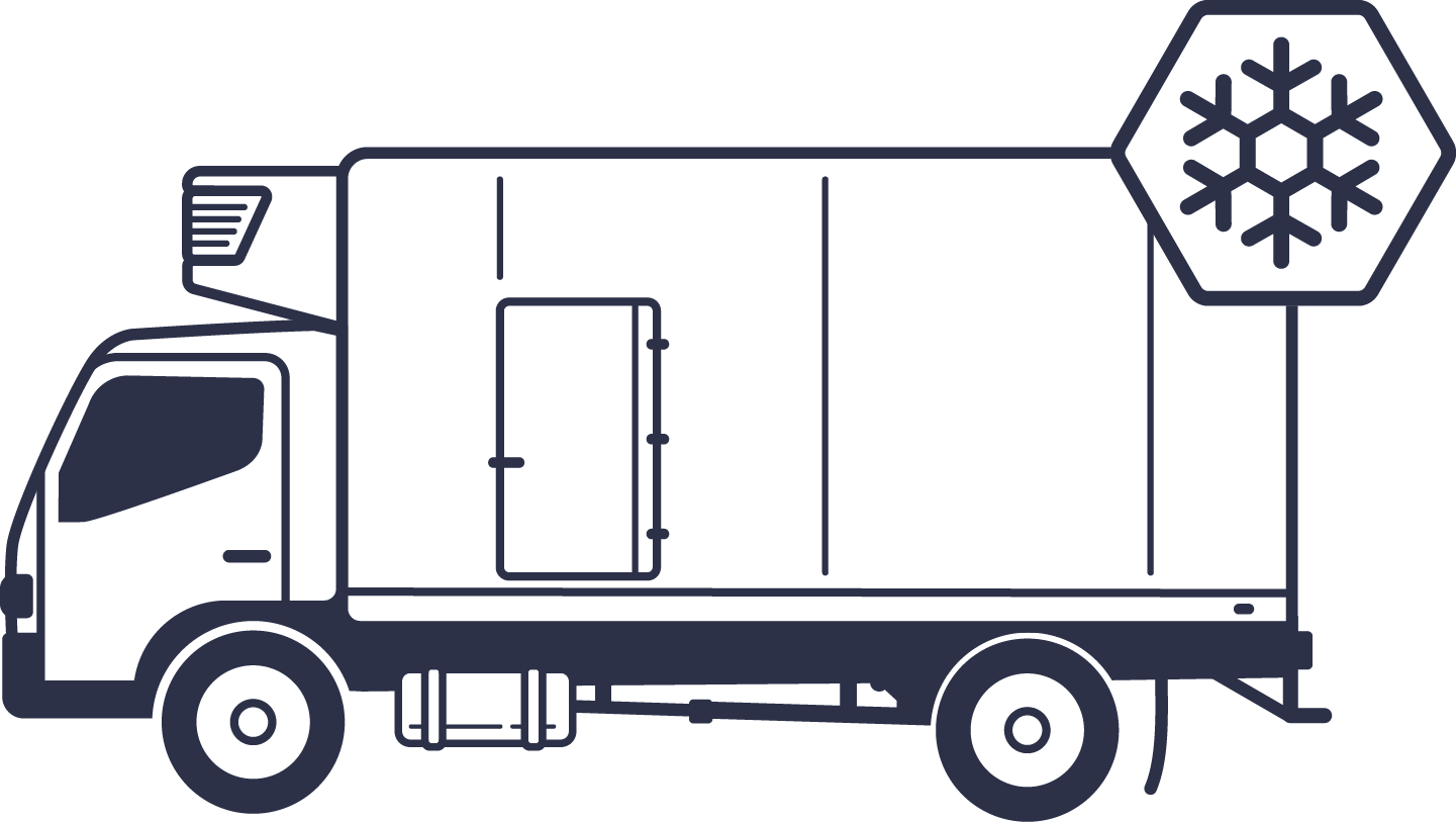 Reefer - Refrigerated Truck Clipart - Png Download (1441x813), Png Download