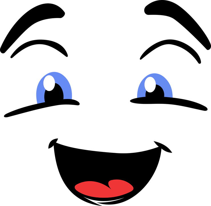 Emoji, Emoticon, Face, Smiley, Happy, Joy, Cute, Comic - Happy Face Png Transparent Clipart (739x720), Png Download
