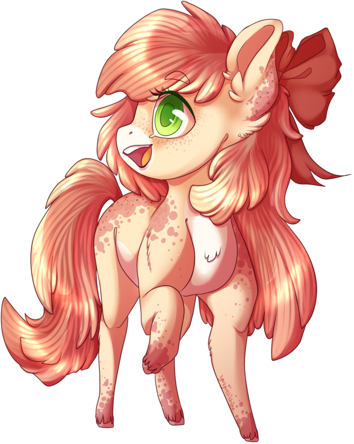 Artist Yuyusunshine Bow Chibi Earth Pony Female Hair - Cartoon Clipart (1024x1065), Png Download