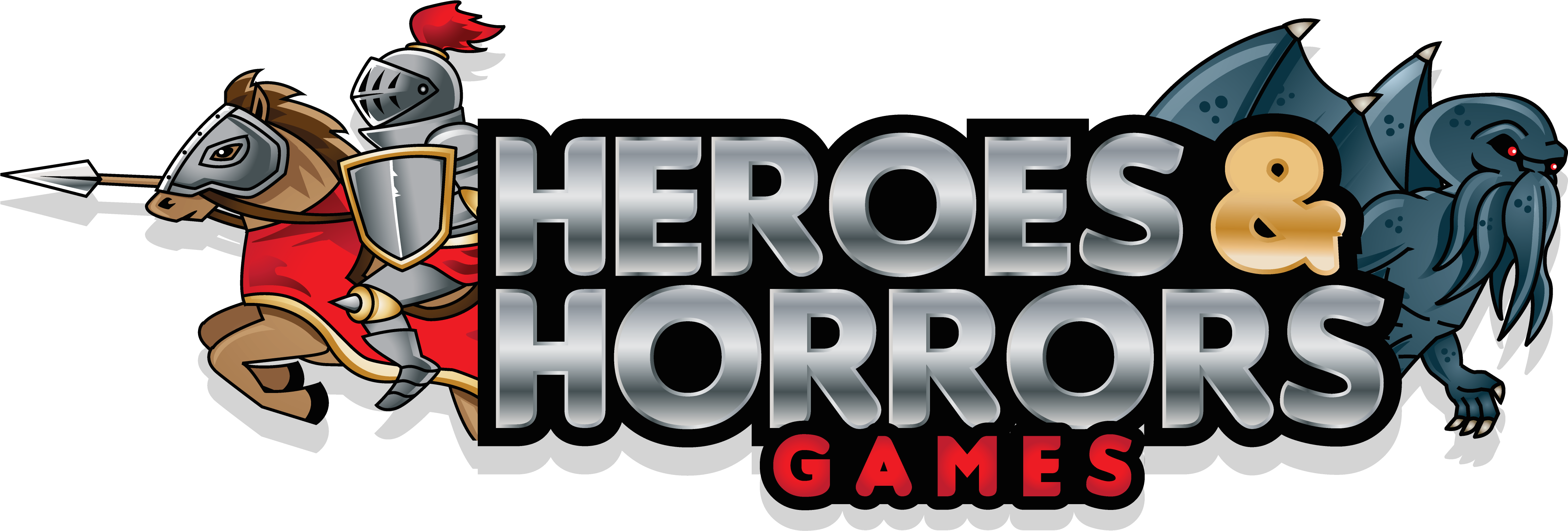 Heroes & Horrors Games Logo - Illustration Clipart (4734x1822), Png Download