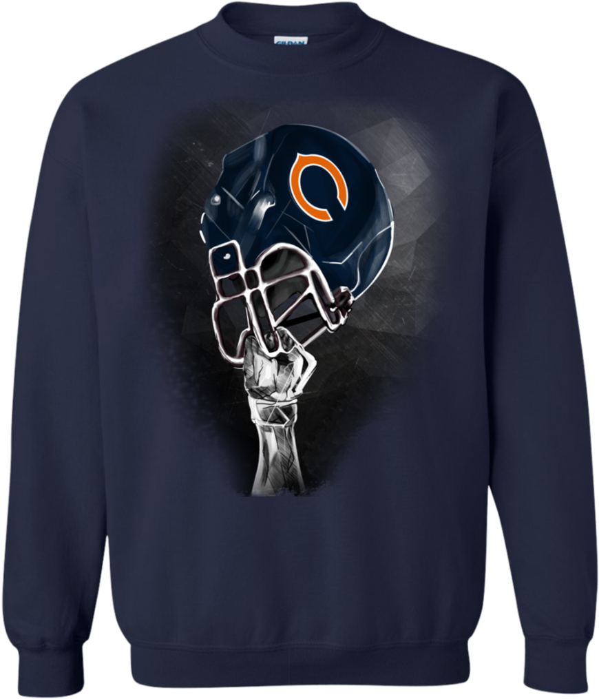 Rising Helmet T-shirt Long Sleeve Hoodie G180 Gildan - Adidas And Mickey Mouse T Shirt Clipart (1024x1024), Png Download