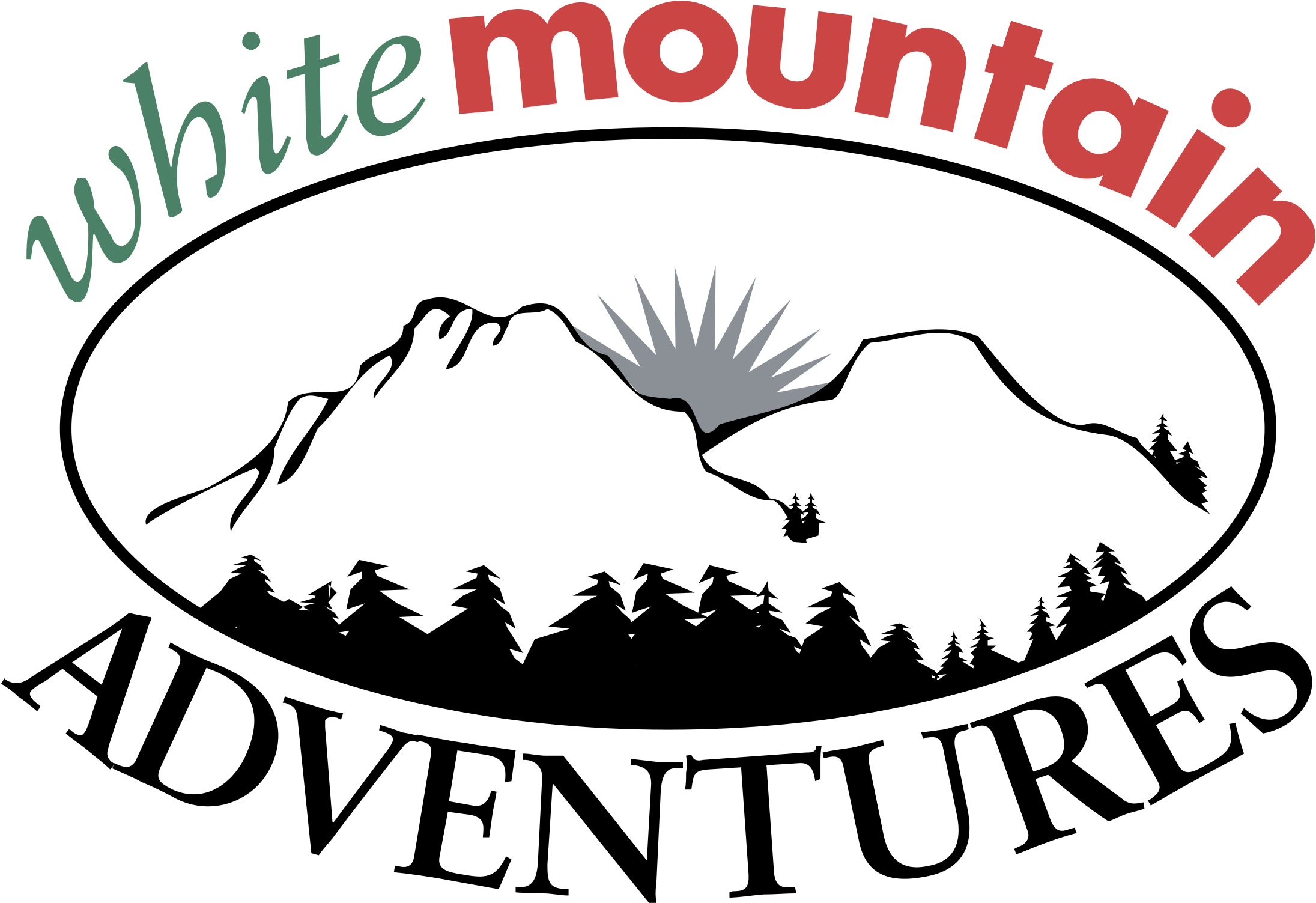 White Mountain Adventures Logo Png Transparent - Mountain Vector Clipart (2400x2400), Png Download