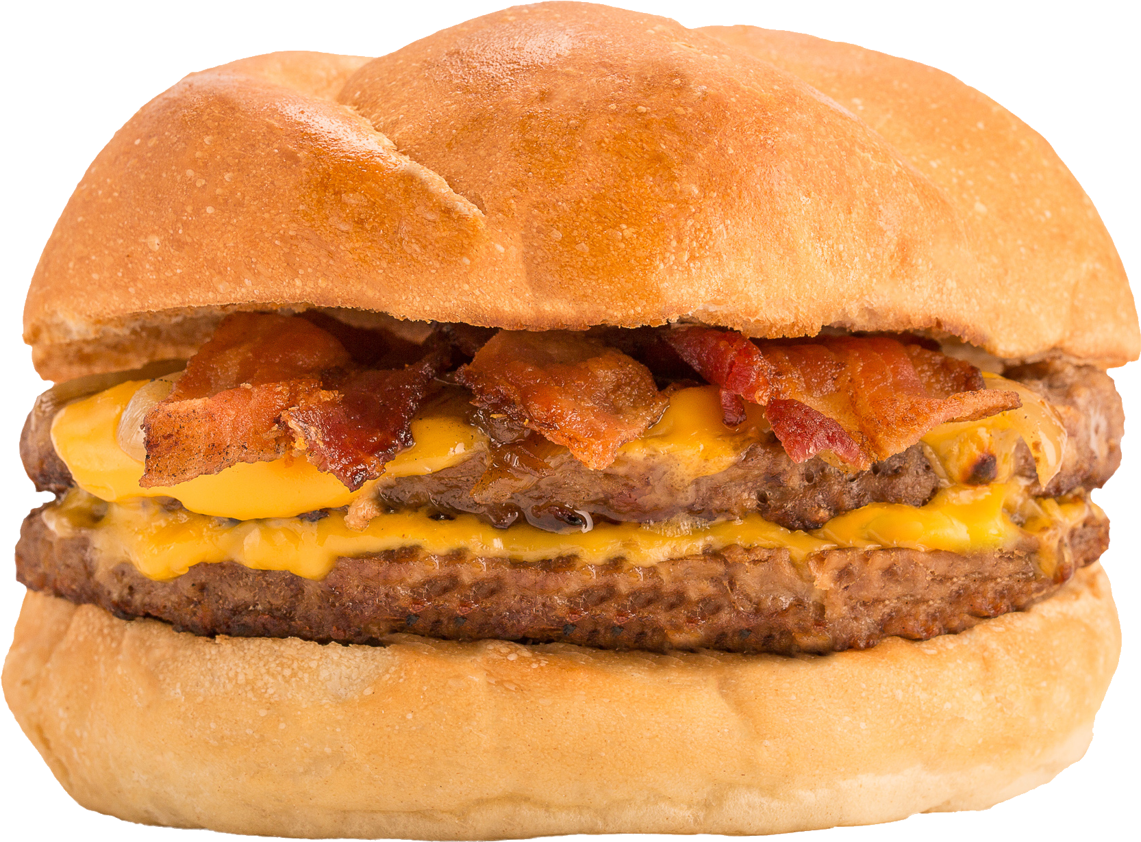 Double Bacon Cheeseburgernb - Cheeseburger Clipart (1800x1368), Png Download