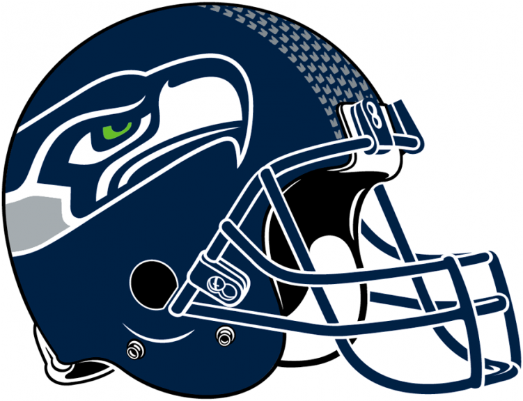 Seattle Seahawks Iron On Stickers And Peel-off Decals - Seattle Seahawks Helmet Clipart (750x930), Png Download