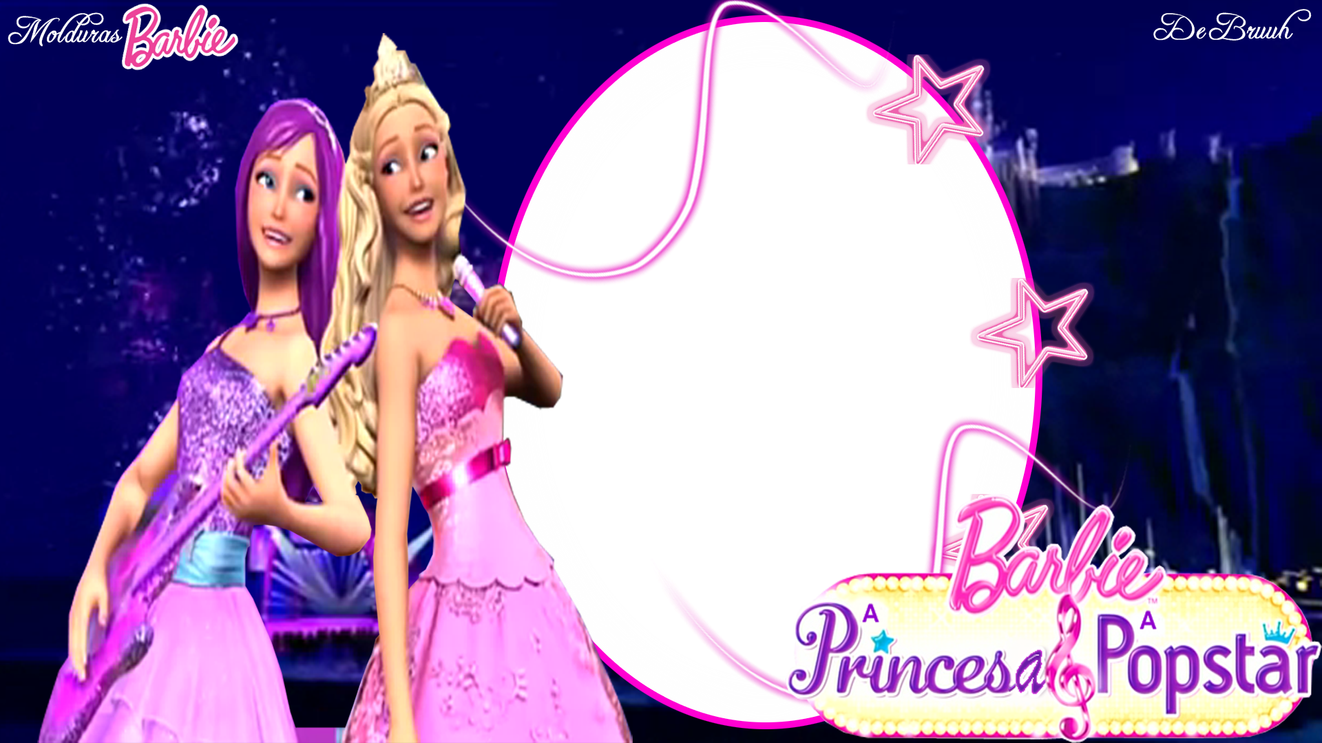 Barbie Films Achtergrond Entitled Barbie The Princess - Princess And Pop Star Hd Clipart (1920x1080), Png Download