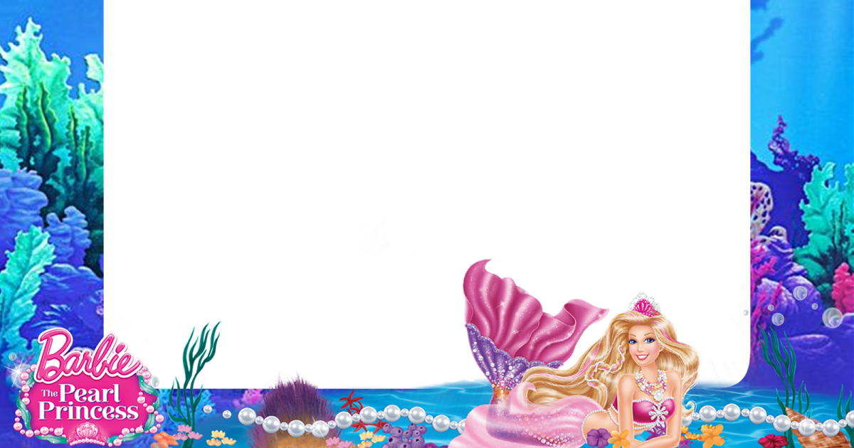 Barbie Png Transparent Image Barbie Flower Png Frame - Barbie Pearl Princess Png Clipart (1200x630), Png Download
