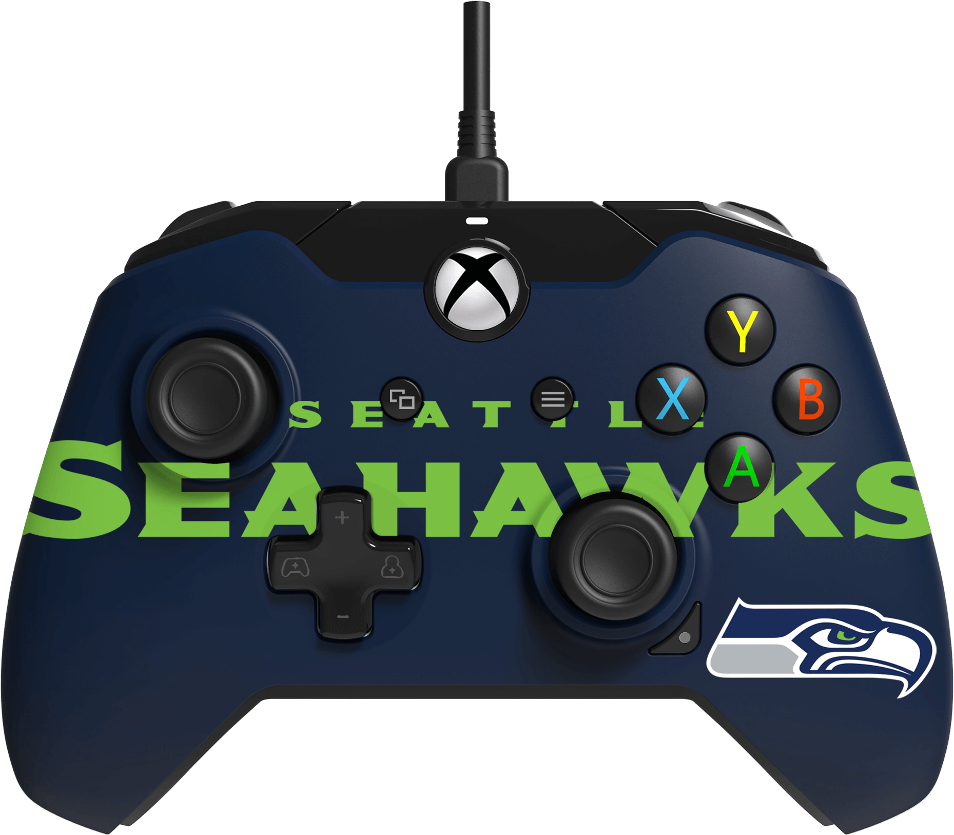 Face-off Seattle Seahawks Basic Face Plate - Seattle Seahawks Clipart (2454x2454), Png Download