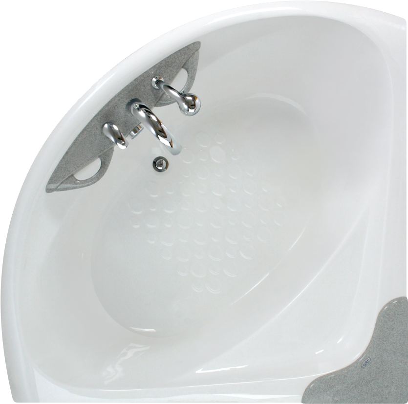 Paa Acrylic Corner Bathtub Rumba Mm Top View - Bathroom Sink Clipart (1200x899), Png Download