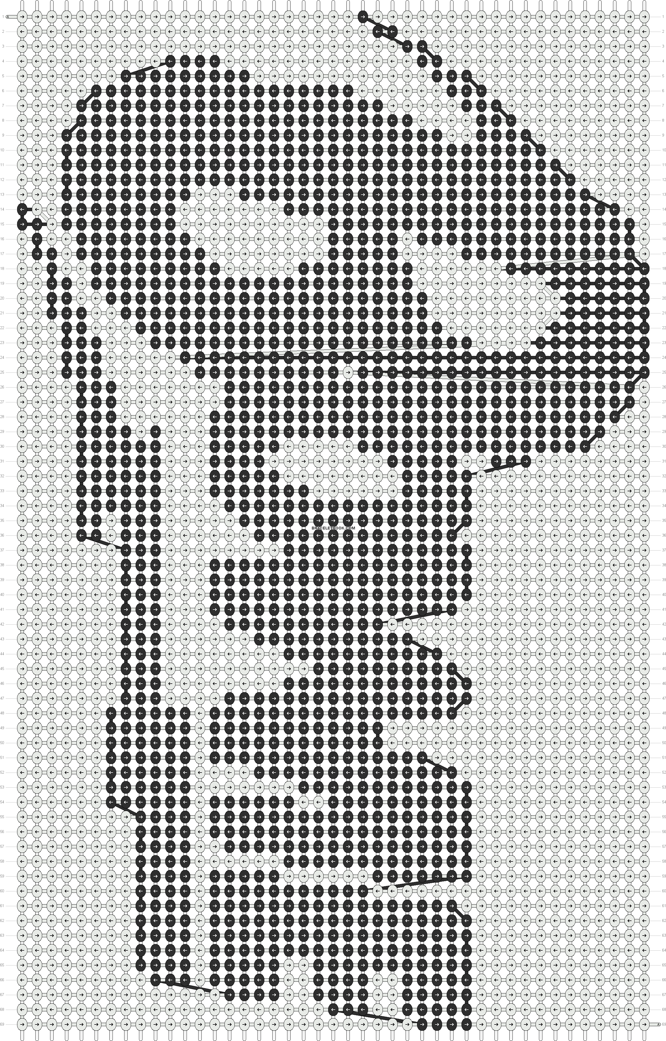 Alpha Pattern - Cross-stitch Clipart (2352x3660), Png Download