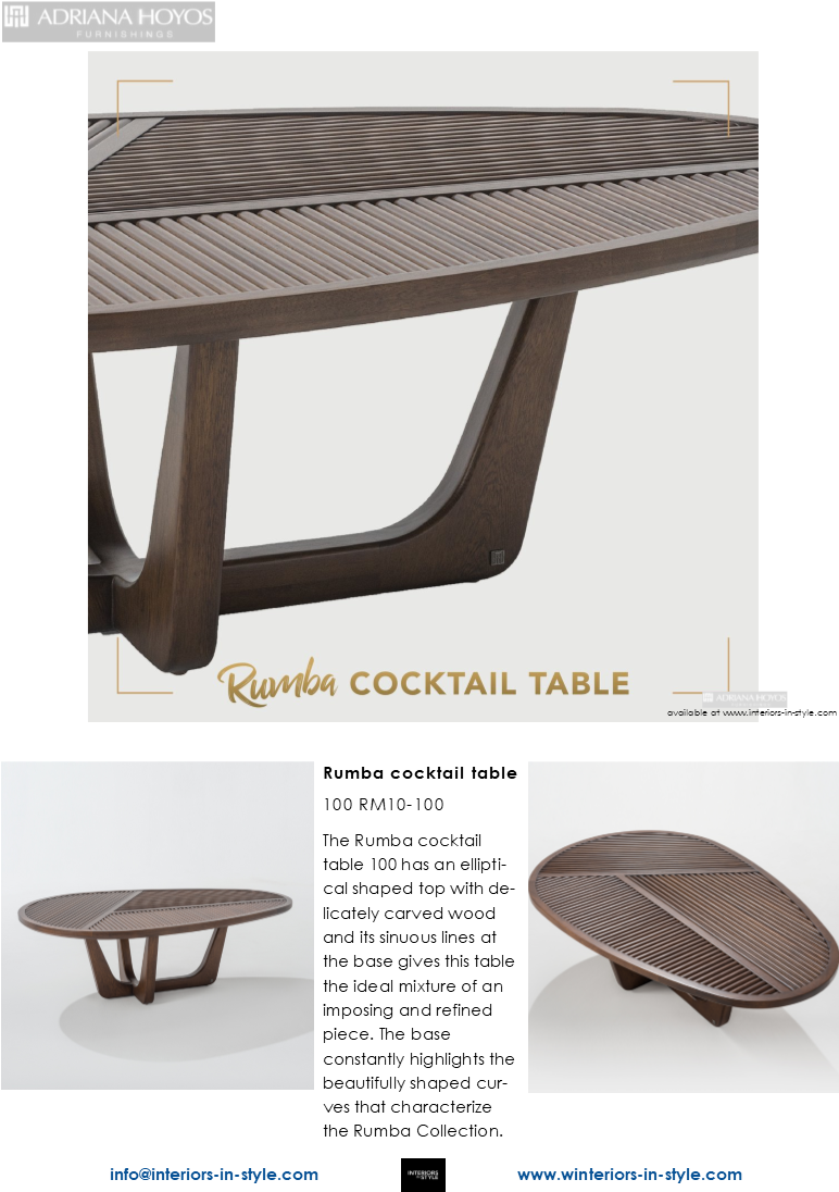 Rm10-100 Rumba Cocktail Table 100 The Rumba Cocktail - Coffee Table Clipart (778x1095), Png Download