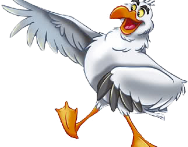 Seagull Clipart Little Mermaid - Sabidão Pequena Sereia - Png Download (640x480), Png Download