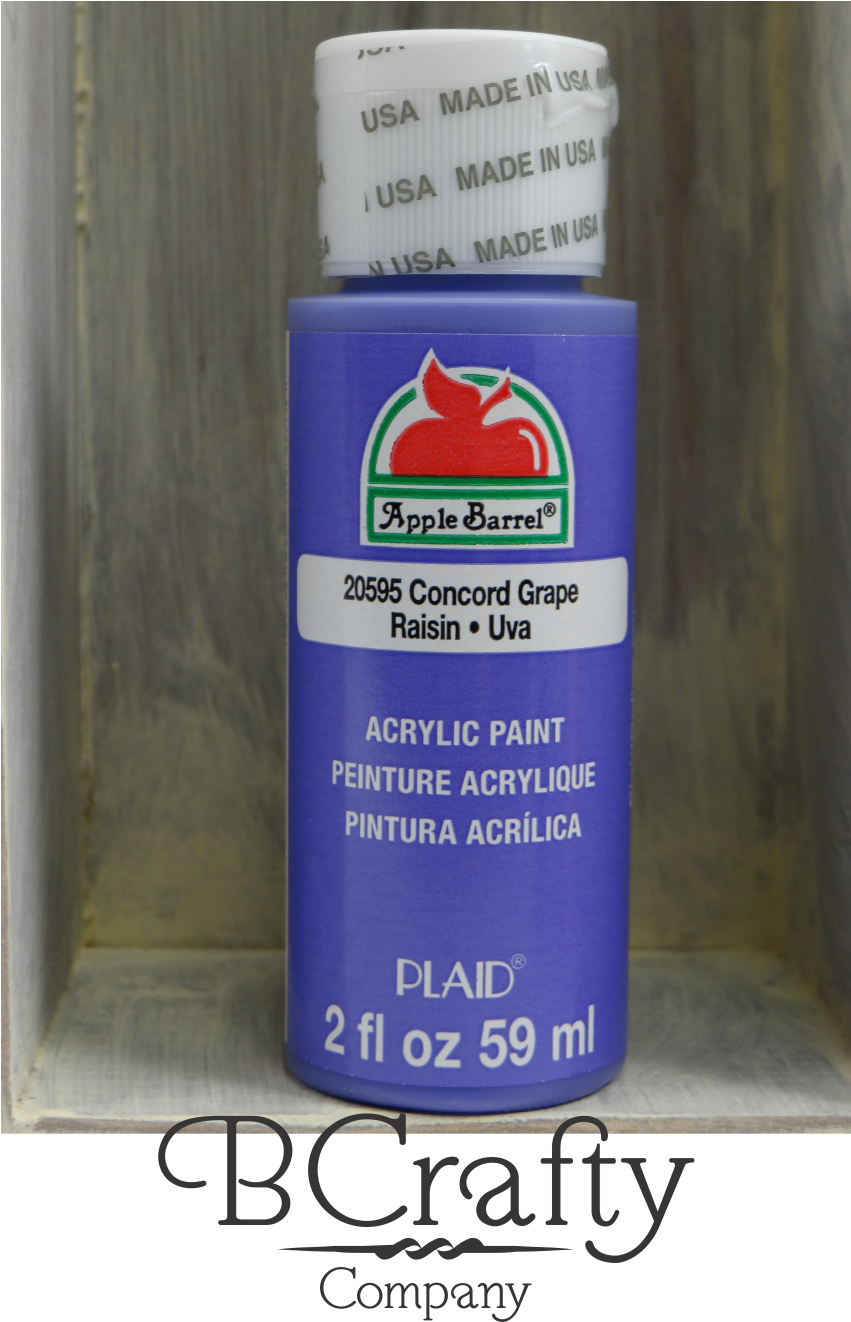 20595 Concord Grape Apple Barrel Craft Paint - Cosmetics Clipart (1124x1690), Png Download