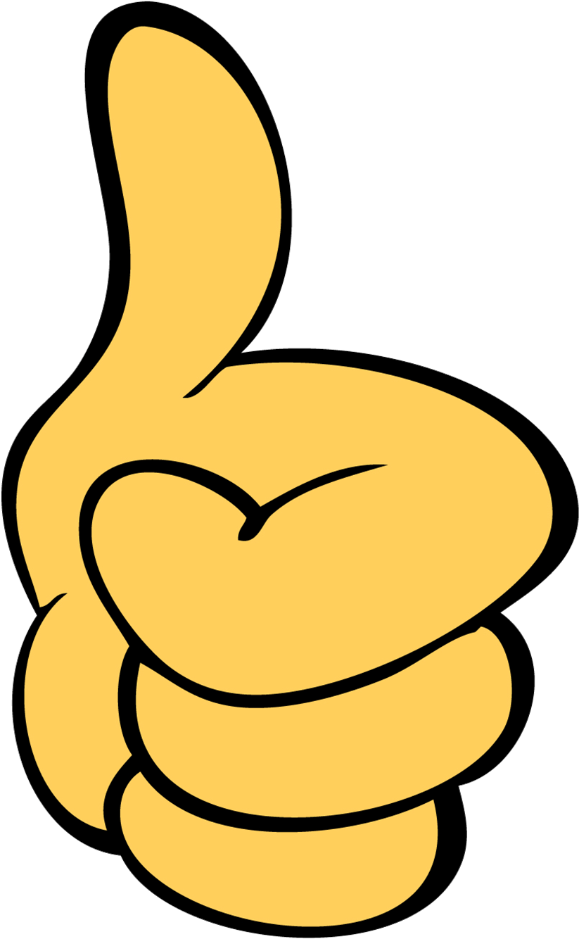 Joinha Em Png - Thumb Signal Clipart (981x1450), Png Download
