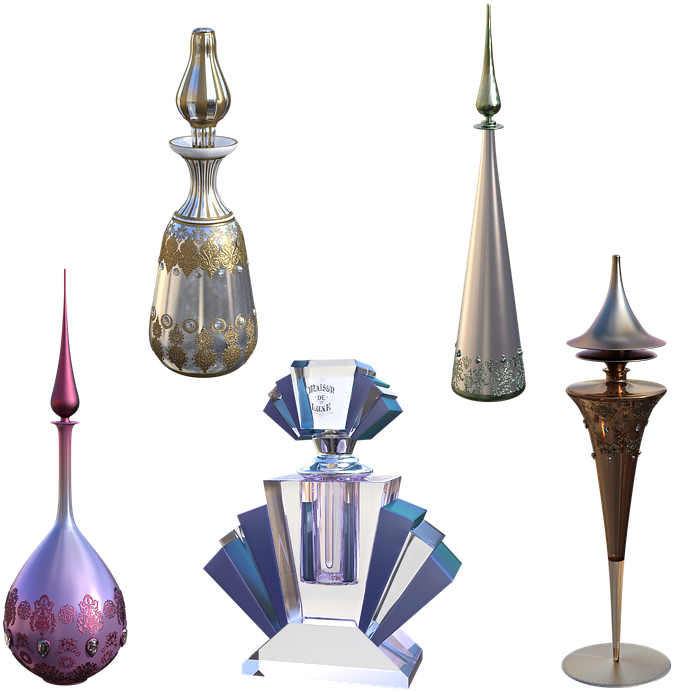 Perfume Bottles Vintage Smell Bottle Old Fragrance - Steeple Clipart (720x720), Png Download