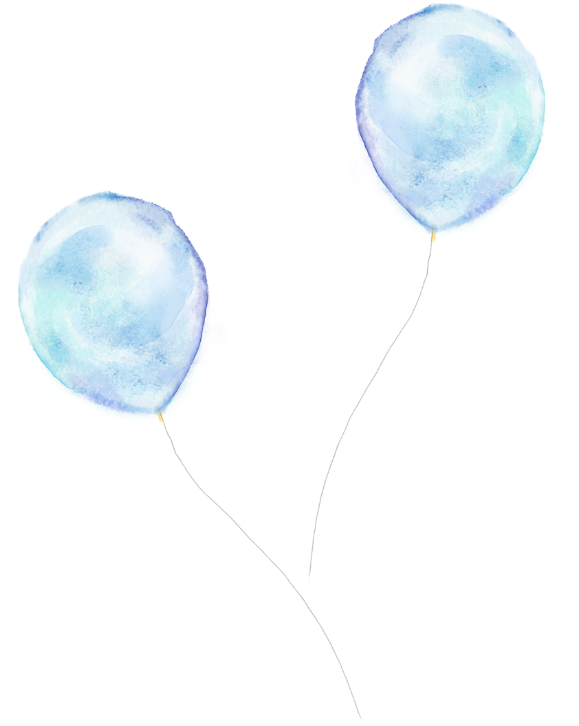 #ftestickers #sky #balloons #blue - Child Art Clipart (1024x1355), Png Download