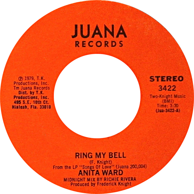 Ring My Bell By Anita Ward Us Vinyl Red Label A-side - Circle Clipart (633x633), Png Download