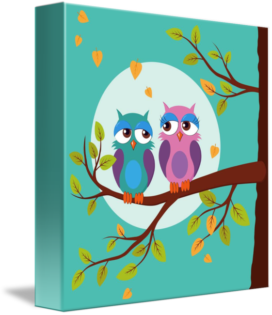 Sleepy Drawing Owl - Cartoon Clipart (561x650), Png Download
