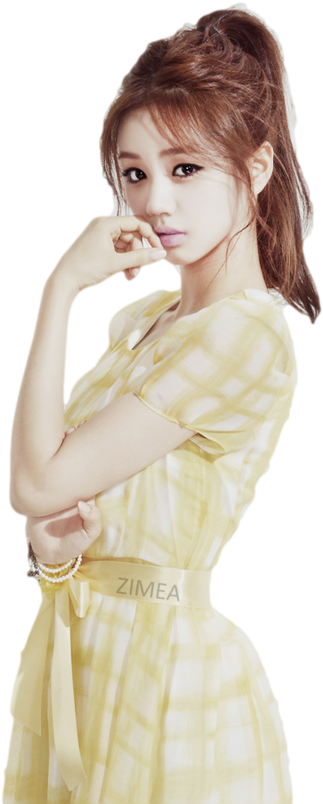 Hyeri Png Transparent Background - Kpop Hairstyle Female Ponytail Clipart (852x938), Png Download