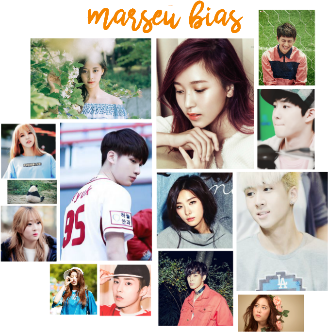 Tzuyu - Mina - Yunhyeong - Suho - Ravi - Seulgi - Hyuk - Collage Clipart (700x700), Png Download