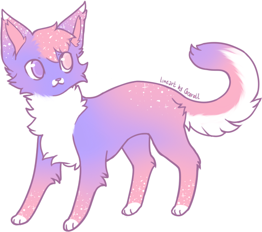 Cat Transparent Anime - Draw Anime Warrior Cats Clipart (1002x860), Png Download