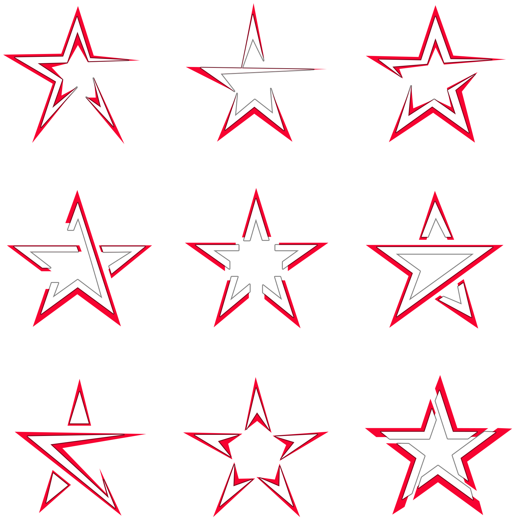 Star Machine Red White Png And Psd - Star Clipart (2048x2738), Png Download