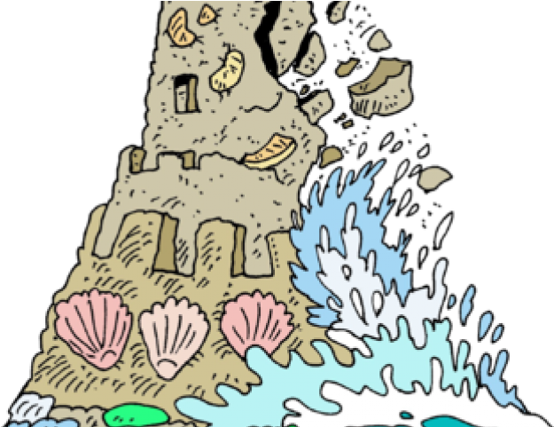 Destroyed Sand Castle Clip Art - Png Download (640x480), Png Download