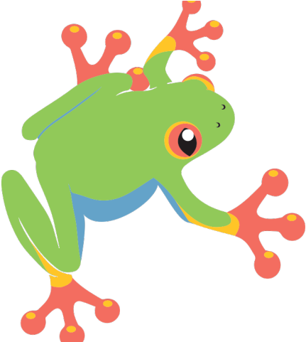 Cartoon Pic Of Green Tree Frog - Green Tree Frog Cartoon Clipart (640x480), Png Download