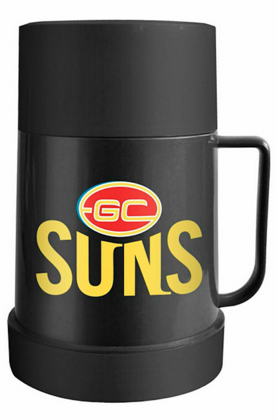 Gold Coast Suns Afl Flask - Gold Coast Football Club Clipart (800x860), Png Download